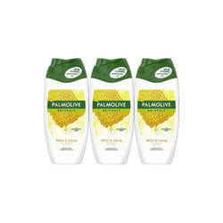 Palmolive Naturals Milk and Honey Shower Gel Cream, 250 ml (Pack of 3)
