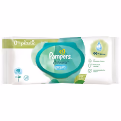 Pampers Harmonie Aqua Water-based Baby Wipes, 48 Wipes (Pack of 3)