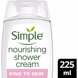 Simple Kind to Skin Nourishing Shower Cream 225 ml (Pack of 3)