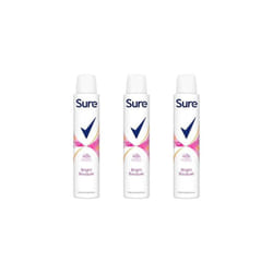 Sure Bright Bouquet Anti-Perspirant deodorant women 48hr 200ml (Pack of 3)