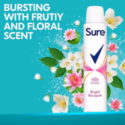 Sure Bright Bouquet Anti-Perspirant deodorant women 48hr 200ml (Pack of 3)