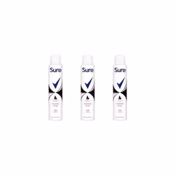 Sure Invisible Pure Anti-Perspirant Aerosol deodorant for women 200ml (Pack of 3)