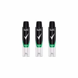 Sure Men Quantum Dry Anti-Perspirant deo 48hr 200ml (Pack of 3)