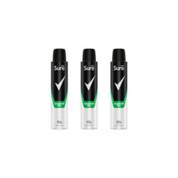 Sure Men Quantum Dry Anti-Perspirant deo 48hr 200ml (Pack of 3)