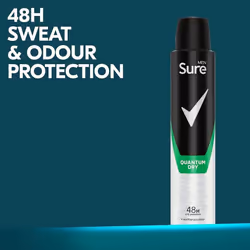Sure Men Quantum Dry Anti-Perspirant deo 48hr 200ml (Pack of 3)