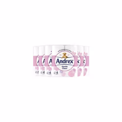 Andrex Gentle Clean Toilet Tissue Roll , 4 Roll In Pack (Pack of 6)