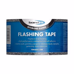 Bond-It Flashing Tape,Peel & Seal self-Adhesive Flashing Tape 100mm x 3Metres         BDF009 (Pack of 6)
