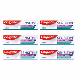 Colgate Sensitive Instant Relief Enamel Repair Toothpaste 75 ml (Pack of 6)