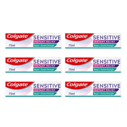 Colgate Sensitive Instant Relief Enamel Repair Toothpaste 75 ml (Pack of 6)