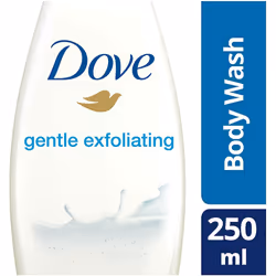 Dove Gentle Exfoliating Body Wash 250ml (Pack of 6)