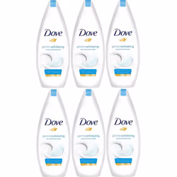 Dove Gentle Exfoliating Body Wash 250ml (Pack of 6)