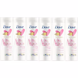 Dove glowing lotus Flower & Rice Milk body lotion 250ml (Pack of 6)