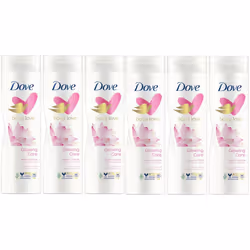 Dove glowing lotus Flower & Rice Milk body lotion 250ml (Pack of 6)