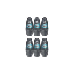 Dove Men+Care Clean Comfort Deodorant Roll On 50ml (Pack of 6)