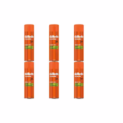 Gillette Fusion 5 Ultra Sensitive Men's Shaving Gel 200 ml (Pack of 6)