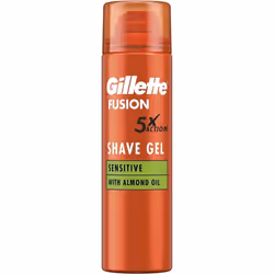Gillette Fusion 5 Ultra Sensitive Men's Shaving Gel 200 ml (Pack of 6)