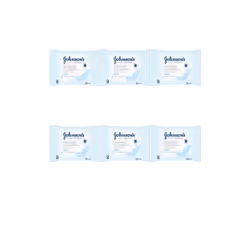 Johnson's Face Care Makeup Be Gone Moisturising Wipes, 25 Wipes (Pack of 6)
