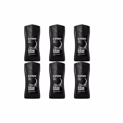 Lynx Black Shower Gel - 250ml (Pack of 6)