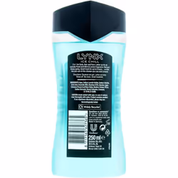 lynx ice chill Shower Gel 250ml (Pack of 6)