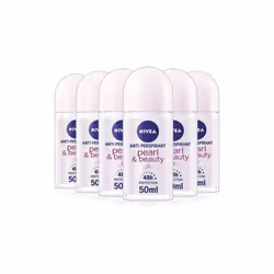 Nivea Pearl & Beauty Roll-On Deodorant For Women 50ml (Pack of 6)