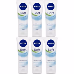 Nivea Soft Intensive Moisturising Creme 75ml (Pack of 6)