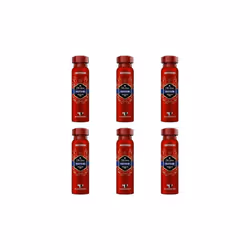 Old Spice Captain Deodorant Body Spray For Men 48H Fresh 150 ml (Pack of 6)