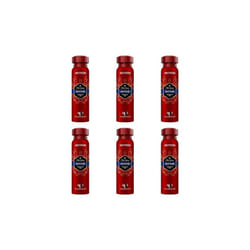 Old Spice Captain Deodorant Body Spray For Men 48H Fresh 150 ml (Pack of 6)