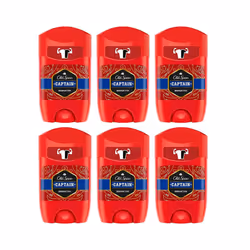 Old Spice Captain Deodorant Stick, 50 ml (Pack of 6)