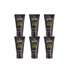 Schwarzkopf Got2b Ultra Glued Black 150ml (Pack of 6)