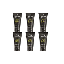 Schwarzkopf Got2b Ultra Glued Black 150ml (Pack of 6)