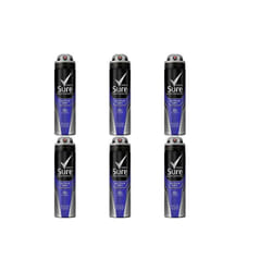 Sure Active Dry Anti-perspirant Deodorant Aerosol, 150ml (Pack of 6)
