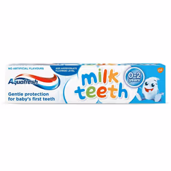 Aquafresh Milk Teeth 0-2 Years Kids Toothpaste, 50 ml (Pack of 12)