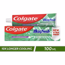 Colgate Max Fresh Toothpaste With Cooling Crystals, Clean Mint, 100ml (Pack of 12)