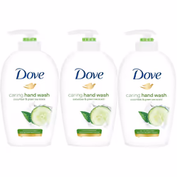 Dove Cucumber and Green Tea Caring Hand Wash, 250 ml (Pack of 12)