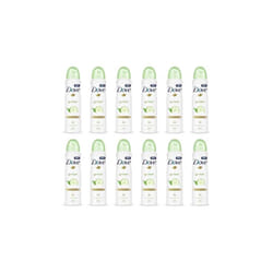 Dove Go Fresh Cucumber and Green Tea Antiperspirant Deodorant, 250ml (Pack of 12)