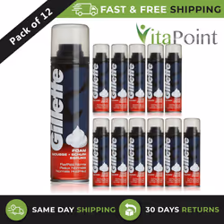 Gillette Normal/Regular Basic Foam 200ml (Pack of 12)