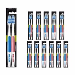 Listerine Duo Reach Interdental Firm Toothbrush - Pack of 2 (Pack of 12)