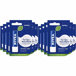 NIVEA Lip Balm Original Care 4.8g (Pack of 12)