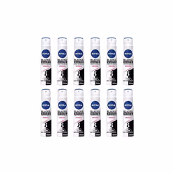 Nivea Women's Anti-Perspirant Invisible for Black and White 250ml (Pack of 12)