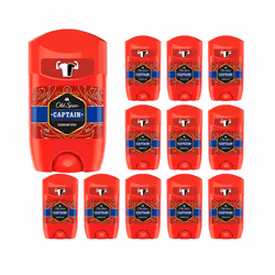 Old Spice Captain Deodorant Stick, 50 ml (Pack of 12)