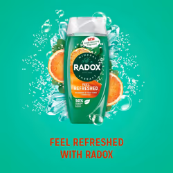 Radox Feel Refreshed 2in1 Shower Gel, 225ml (Pack of 12)