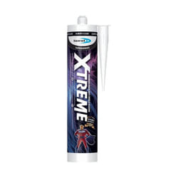 Bond It Xtreme White Anti-Mould Silicone Sealant EU3 Cartridge 310ml