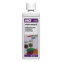 HG Stain Away 6, Removes Ballpoint Pen Ink, Stubborn Marks 50ml