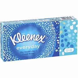 Kleenex Everyday Tissues 8 Packs Soft Facial, Travel, Pocket Tissues
