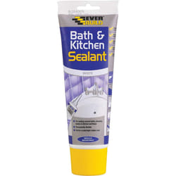 Everbuild Bath and Kitchen Acrylic Sealant, White, 200 ml EASIBATH(n)