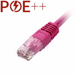 Cablenet 15m Cat6 RJ45 Pink U/UTP PVC 24AWG Flush Moulded Booted Patch Lead