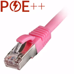 Cablenet 1m Cat6a RJ45 Pink S/FTP LSOH 26AWG Snagless Booted Patch Lead, 1 m, Cat6a, S/FTP (S-STP), RJ-45, RJ-45, Pink