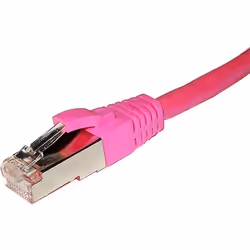 Cablenet 1m Cat6a RJ45 Pink S/FTP LSOH 26AWG Snagless Booted Patch Lead