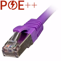 Cablenet 10m Cat6a RJ45 Violet S/FTP LSOH 26AWG Snagless Booted Patch Lead, 10 m, Cat6a, S/FTP (S-STP), RJ-45, RJ-45, Violet
