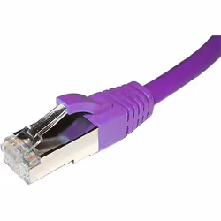 Cablenet 10m Cat6a RJ45 Violet S/FTP LSOH 26AWG Snagless Booted Patch Lead